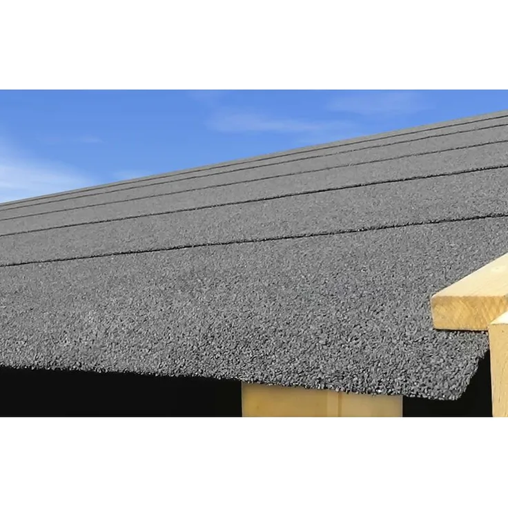 Karibu Selbstklebende Bitumendachbahn für Satteldachhäuser Schwarz Rolle 2,5 qm