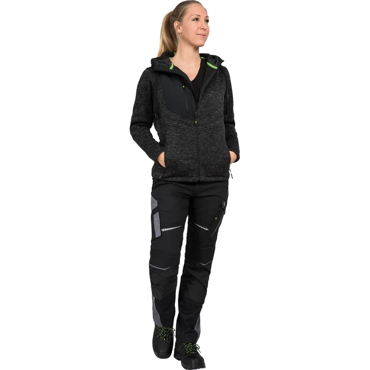 Arbeitsjacke Strickjacke schwarz Größe XXXL – Bild 3