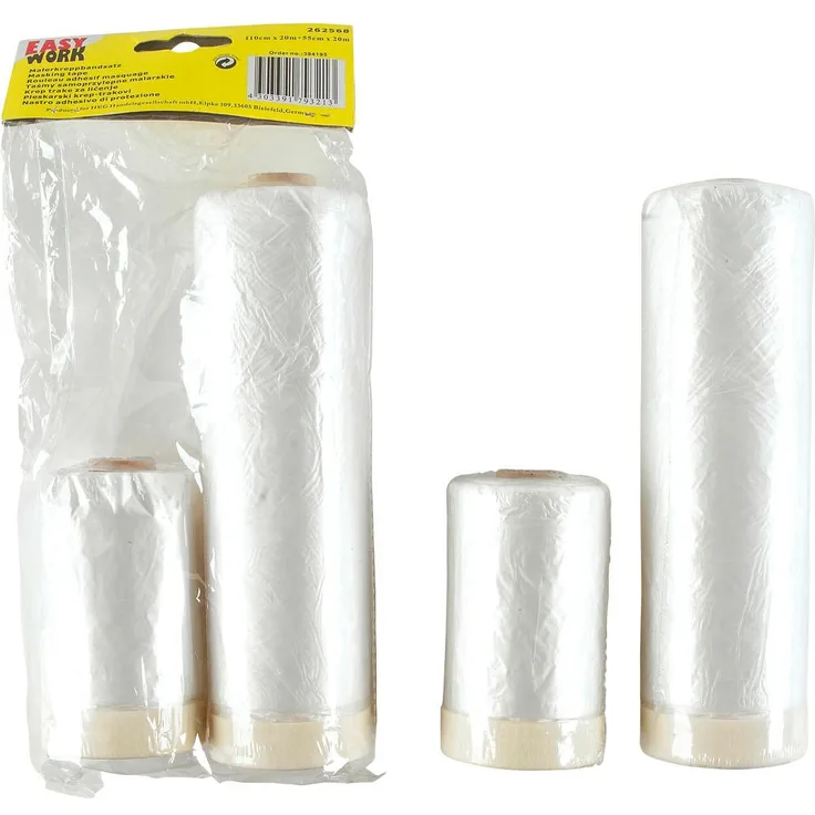 EASY WORK EW Malerkreppbandsatz 2-tlg., mit Folie