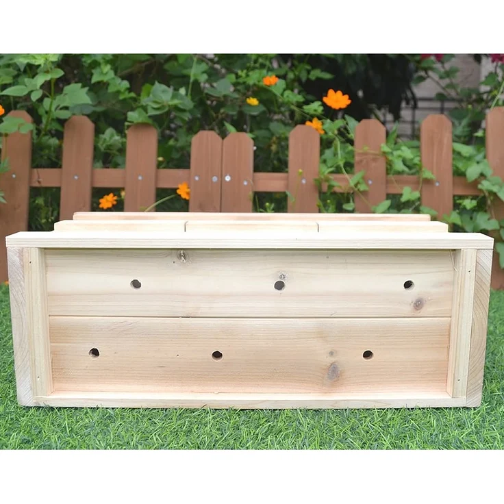 Nistkasten mit 3 Nistkammern Spatzenhaus Kolonienbrüter Spatzenvilla Vogelhaus – Bild 4