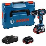 Bosch Professional Akku-Schlagbohrschrauber GSB 18V-90 C,2 Akku GBA 18V 5.0Ah,Ladegerät und L-BOXX
