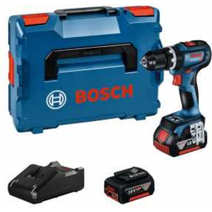 Bosch Professional Akku-Schlagbohrschrauber GSB 18V-90 C,2 Akku GBA 18V 5.0Ah,Ladegerät und L-BOXX – Bild 1