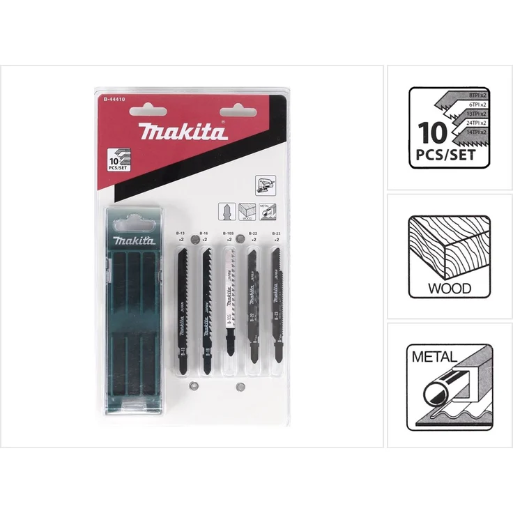 Makita B-44410 Stichsägeblatt Sortiment A 10-tlg. – Bild 2