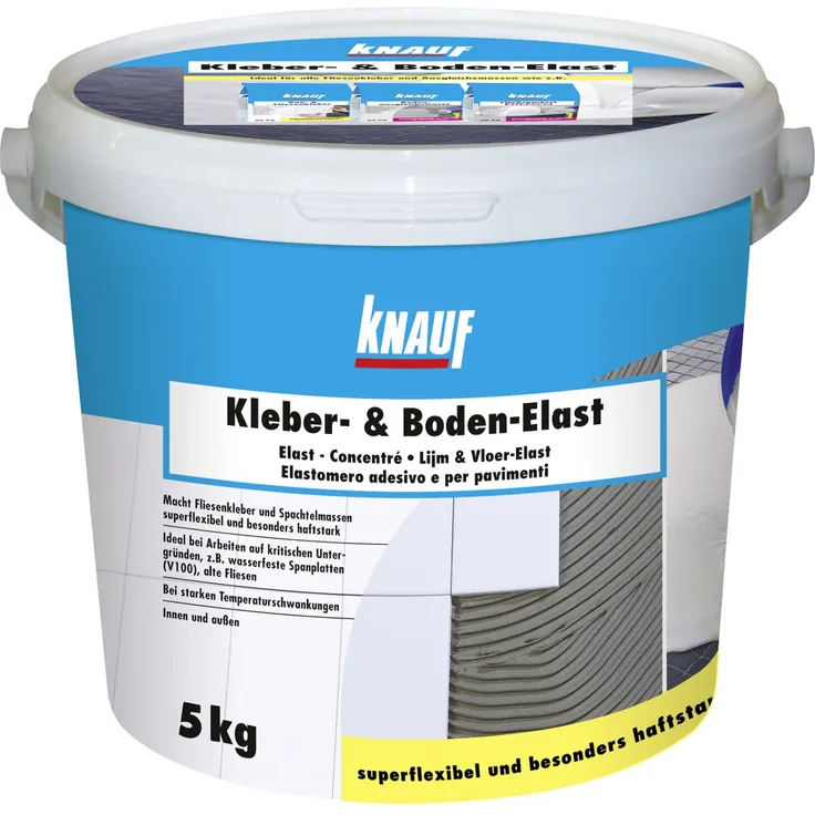 Knauf Kleber- und Boden-Elast, farblos bis weiß, 5 l