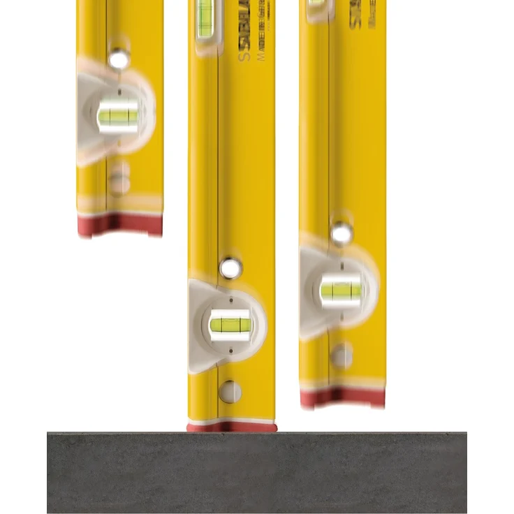 STABILA Wasserwaage Type R 300, 81 cm, verwindungssteifes Alu-R-Profil, 1 Horizontal-Libelle, 2 Vertikal-Libellen, stoßdämpfende Endkappen, integrierte Rutsch-Stopper, Made in Germany – Bild 11
