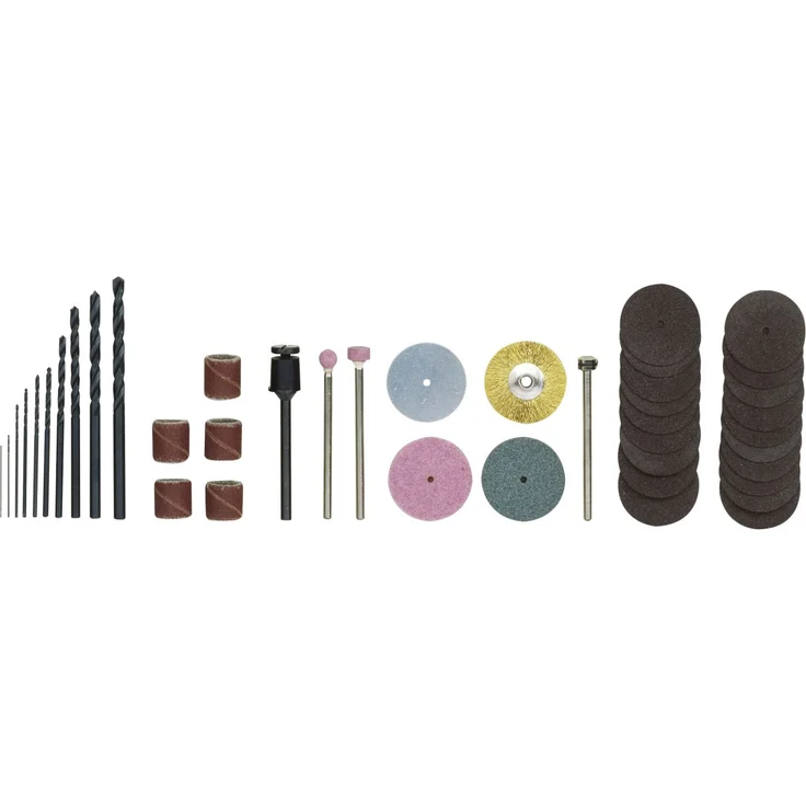 PROXXON Multifunktionswerkzeug, Feinbohrschleifer FBS 240-E mit Einsatzwerkzeugen, 43-teiliges Zubehör-Set, 5000-22000-min, 230 V, 28472 – Bild 3