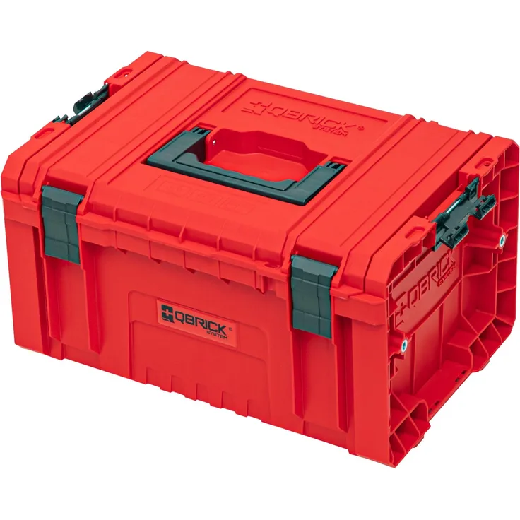 QBRICK System Werkzeugkoffer Qbrick System PRO Toolbox 2.0 RED ULTRA HD Custom 450x260x240mm IP54, Rot