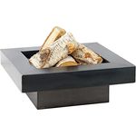 Gardener Feuerschale Model 104 - rechteckig 60 cm x 60 cm - schwarz