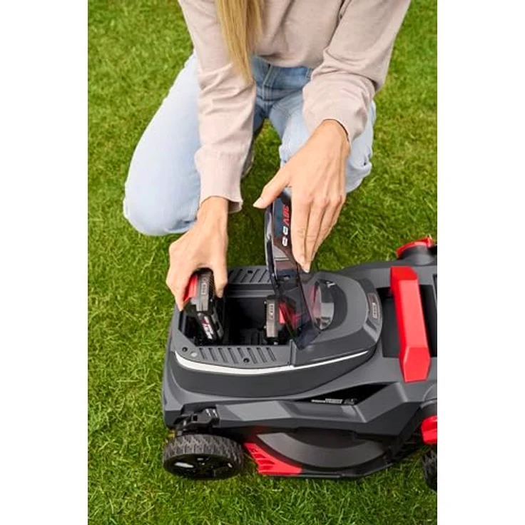 Al-Ko Akku-Rasenmäher 34.6 Li Comfort Set, 34 cm Schnittbreite, 2-in-1 Funktion, 35 l Fangsack, inkl. 2 × 18 V/2,5 Ah Akku und Doppel-Ladegerät – Bild 7