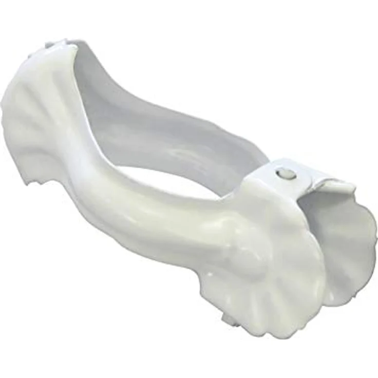 GARDINIA Donauklammer, 6 Stück, Ø 16 mm, für Caféhaus- und Vitragestangen, Metall, Weiß – Bild 1