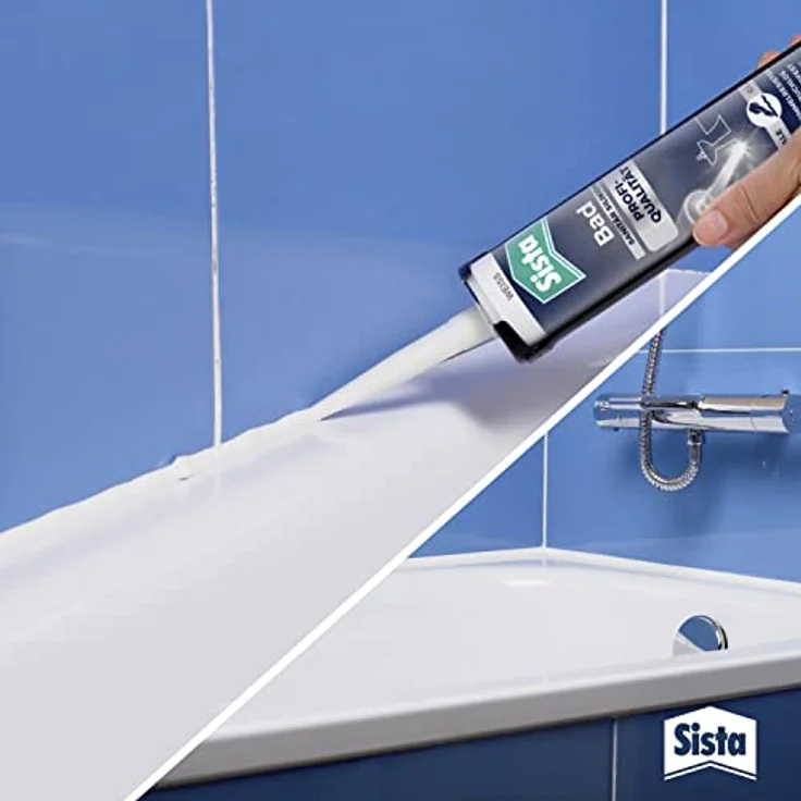 Sista Bad Sanitär-Silikon Herstellerfarbe Weiß SBPWH 280ml – Bild 7
