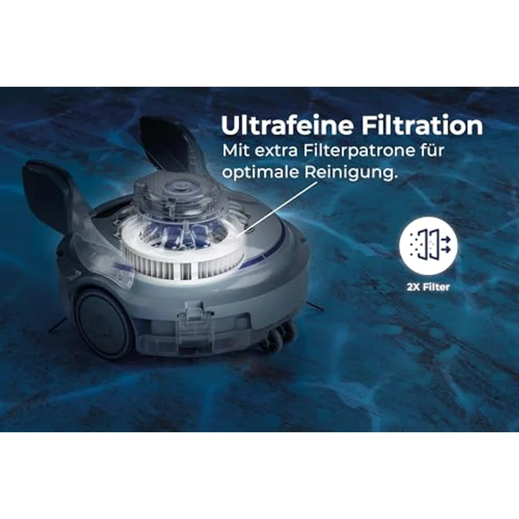 GRE RBR120 Akkubetriebener Reinigungsroboter, 120 Minuten Betriebsdauer für Pools und Spas, effiziente Boden- und Wandreinigung – Bild 4