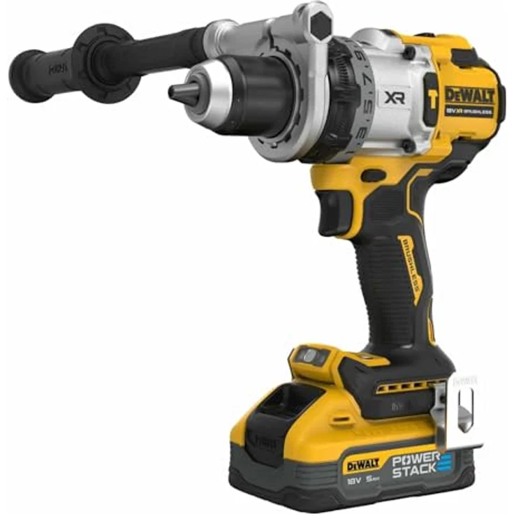 DeWALT Akku-Schlagbohrschrauber DCD1007H2T-QW 18V 5Ah Akkuschrauber Bohrmaschine, 169 Nm Drehmoment, blau – Bild 2
