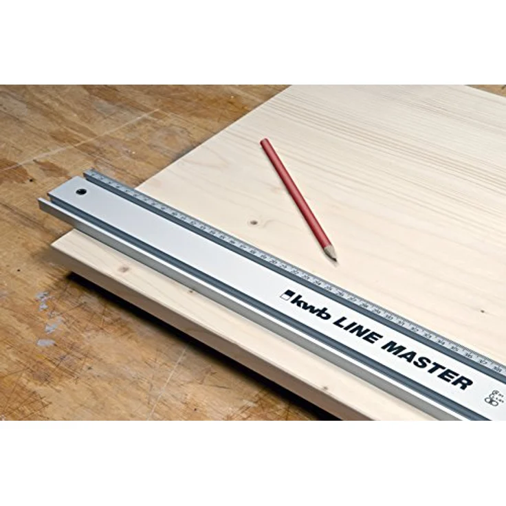 kwb LINE MASTER Präzisionslineal 1000-mm Universal-Führungsschiene für Kreissäge, Stichsäge und Oberfräse – Bild 4