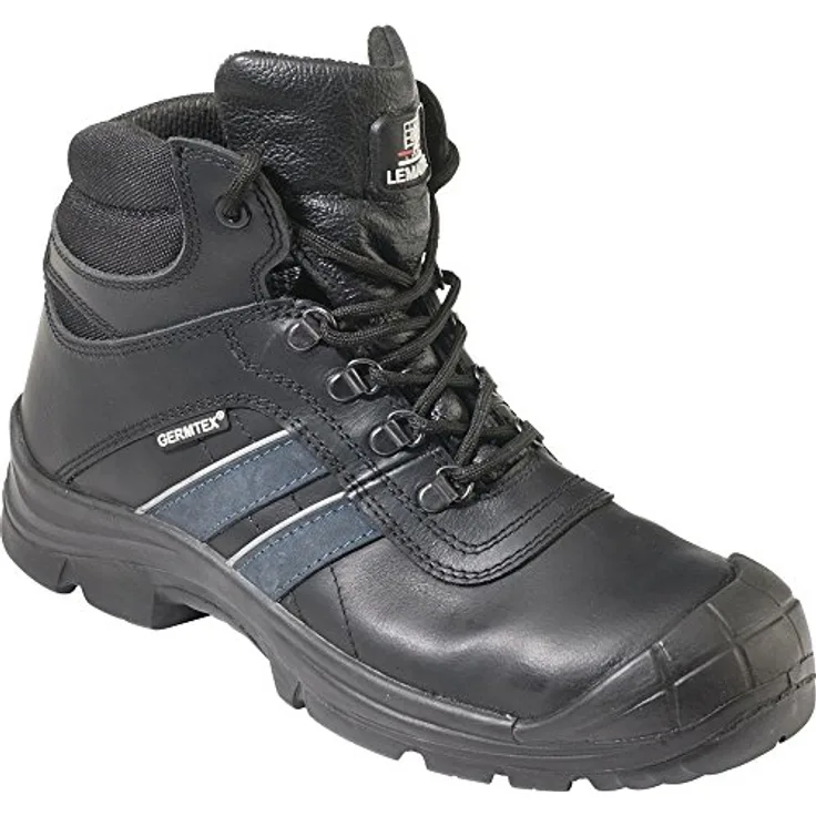 Lemaitre Sicherheitshochschuh S3 ÜK "Andy Aqua", robustes Büffelleder, rutschhemmend und schockabsorbierend, antistatisch, Metallfreie Durchtrittsicherheit