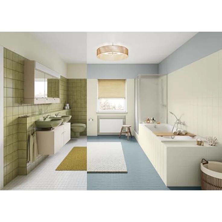 Alpina Fliesenlack 2K Kreidefelsen, seidenmatt, 750 ml, für den Nassbereich geeignet, wasserbasis, geruchslos, 10 m² bei 2 Anstrichen – Bild 3