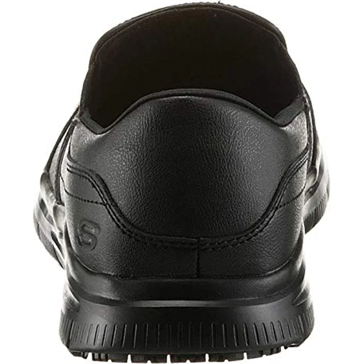 Skechers FLEX ADVANTAGE SR, Berufsschuh Slipper für Gastronomie, Pflege, Krankenhaus, schwarz, mit Stretcheinsatz und rutschhemmender Gummisohle, Dämpfungstechnologie Skechers Memory Foam – Bild 3