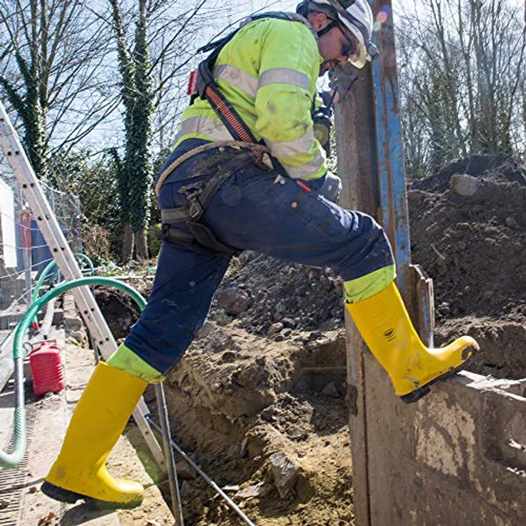 Bekina Steplite EasyGrip Stiefel S5, Sicherheitsschuh nach EN ISO 20345:2011, gelb/schwarz, Größe 47 – Bild 2