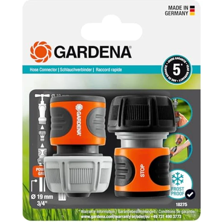 Gardena Schlauch Anschluss-Satz 19mm 3/4'' (18275-20) – Bild 2