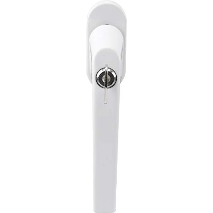 OLYMPIA FGS 100 FGS100 Abschließbarer Fenstergriff mit je 2 Schlüsseln Fenstersicherung mit Schloss Vierkant 7x7mm Stiftlänge 35mm Beschichtetes Metall, Weiß – Bild 4