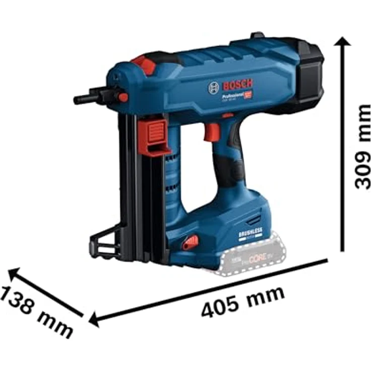 Bosch Akku-Betonnagler GNB 18 V-40 Professional, 2 Akkus, Brushless Motor, für Beton und Stahl, 22 Nägel Magazinkapazität – Bild 6