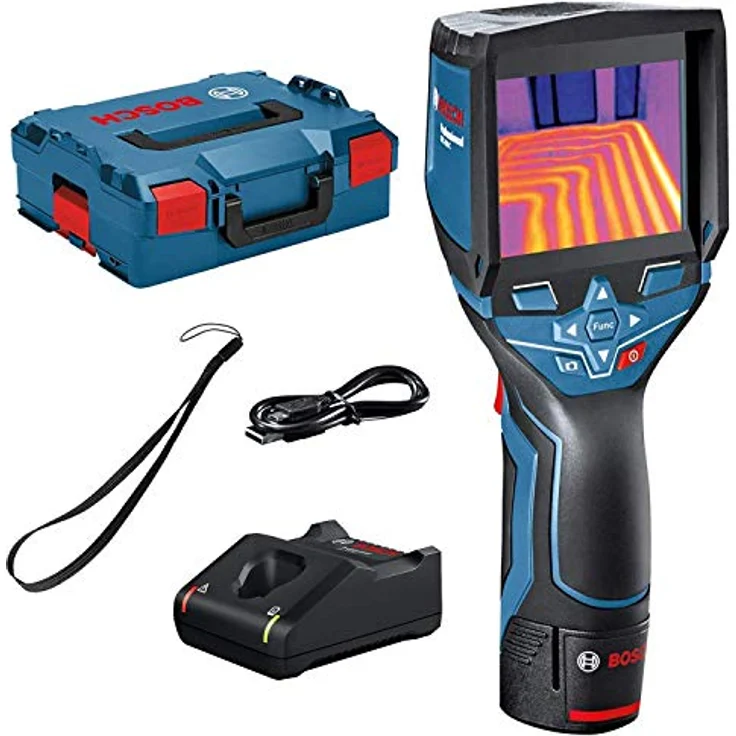 Bosch Professional 12V System Wärmebildkamera GTC 400 C (1x Akku 12V + Ladegerät, mit App-Funktion, Temperaturbereich: 10 °C bis +400 °C, Auflösung: 160 x 120 Pixel, in L-Boxx) – Bild 2
