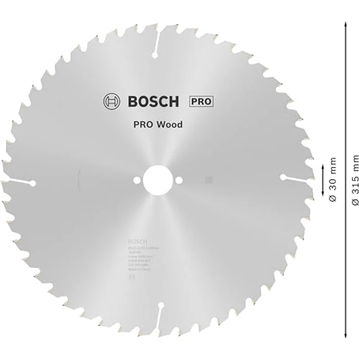 Bosch Professional Kreissägeblatt Optiline Wood (für Holz, 315 x 30 x 3,2 mm, 48 Zähne, Zubehör Kreissäge) – Bild 3