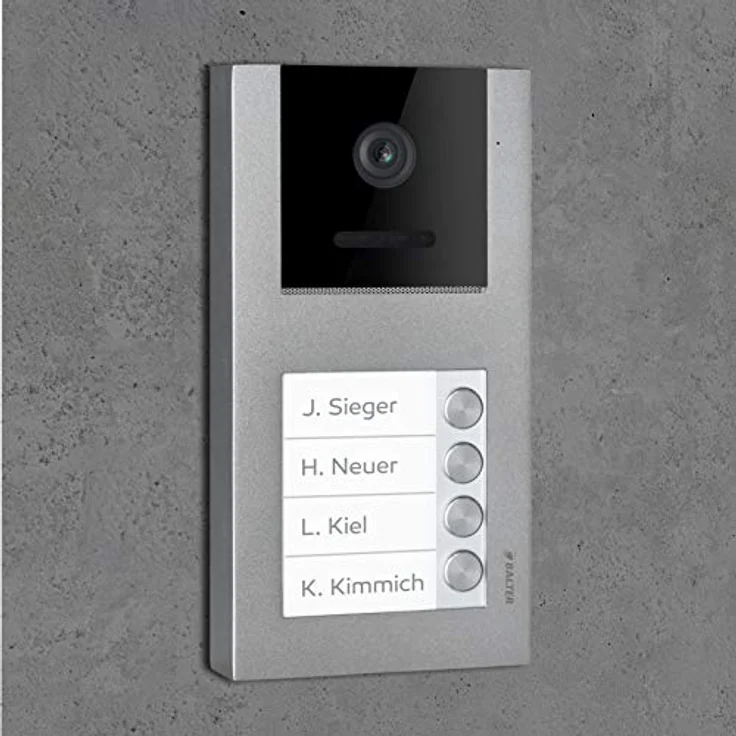 Balter EVO Video Türsprechanlage, 4x 7 Zoll Touchscreen Monitor, 2-Draht Bus, WLAN App, RFID Funktion für Mehrfamilienhaus – Bild 4