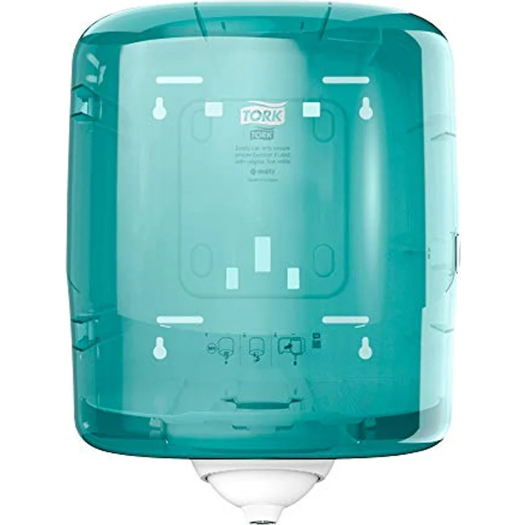 Tork Reflex Single Sheet Dispenser, Papierhandtuchspender mit hygienischer Einzelblattentnahme, Türkis und Weiß – Bild 1