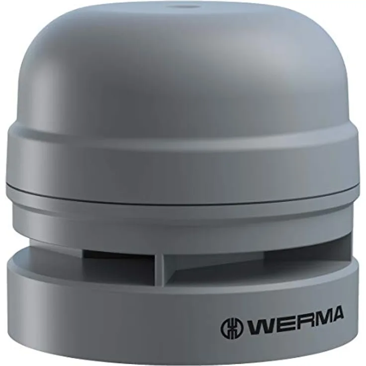 Werma Signaltechnik Signalsirene 161.700.70 Midi Sounder, Mehrton 12/24VAC/DC GY, 110 dB, für 12 V und 24 V Systeme