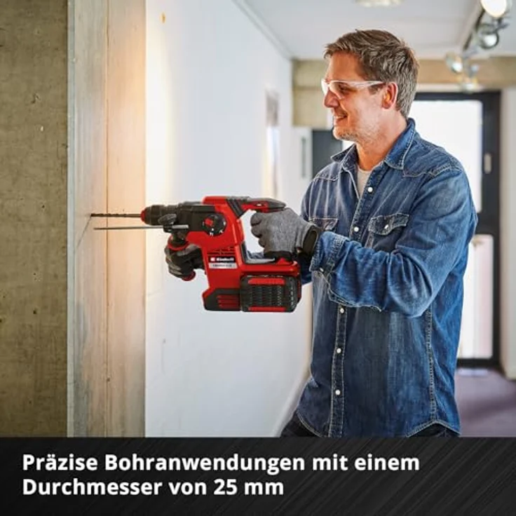 kwb SDS Plus Hammerbohrer, Ø 25 mm x 460/400 mm, mit 4X-Hartmetallschneide für armierten Beton und Mauerwerk – Bild 4