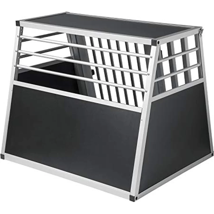 EUGAD Tiertransportbox, Alu Hundebox für große Hunde, Silber/Schwarz, Empfohlen für Husky, Samojede, etc. - Preisvergleich – Bild 5