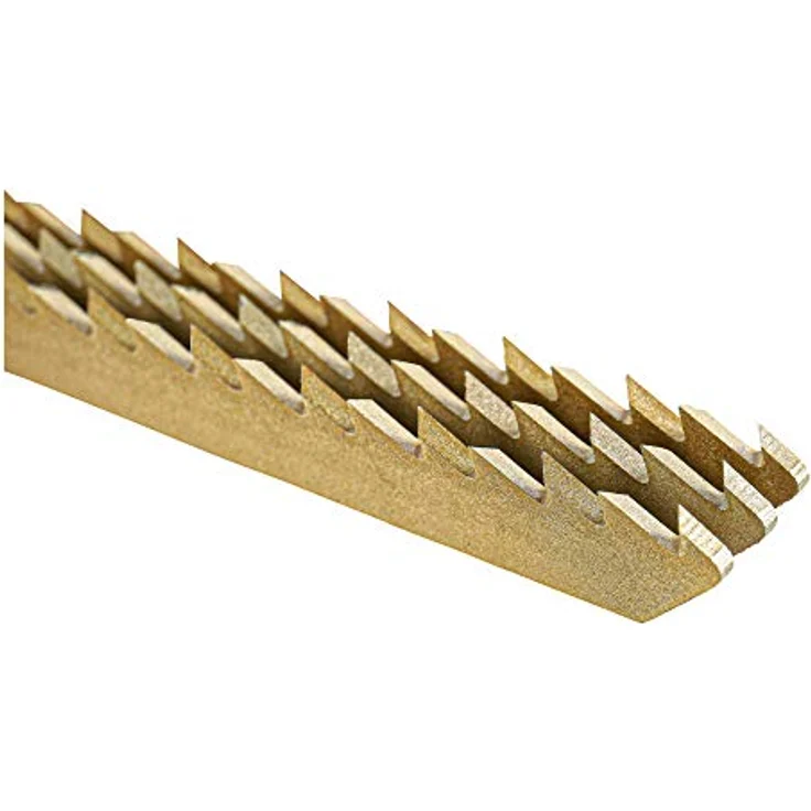 STIER Stichsägeblatt, 20 Stück, ST3103-S, Schnittlänge 75 mm, Zahnteilung 4 mm, perfekt geeignet zum Zuschneiden von Holz, Arbeitsplatten, Verbundplatten, CV-Stichsägeblatt – Bild 2