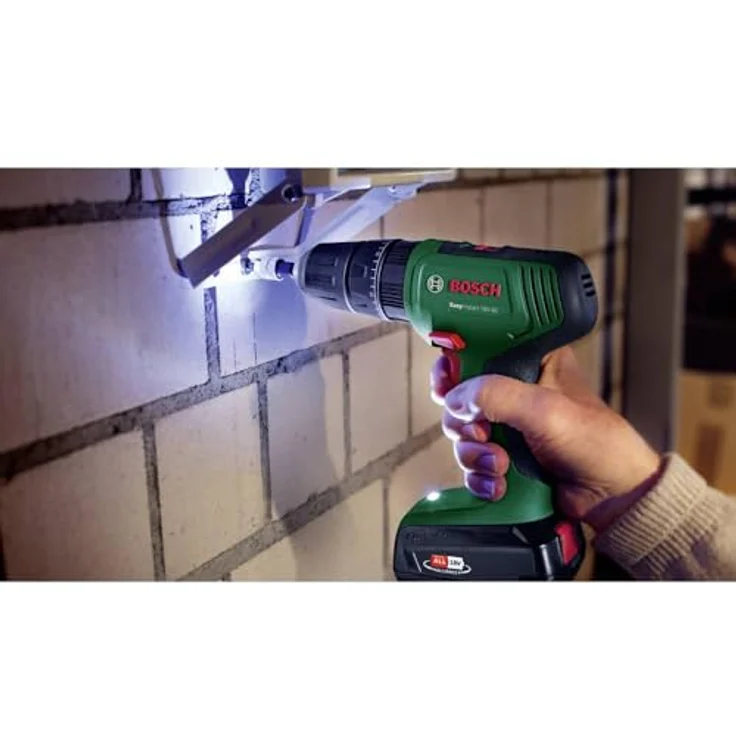BOSCH Akku-Bohrschrauber EasyImpact 18V-40, 18 V, Mit 2x Akku 1,5 Ah - in SystemBox, Vielseitiges 13-mm-Bohrfutter, 2-Gang-Getriebe, LED-Licht – Bild 5
