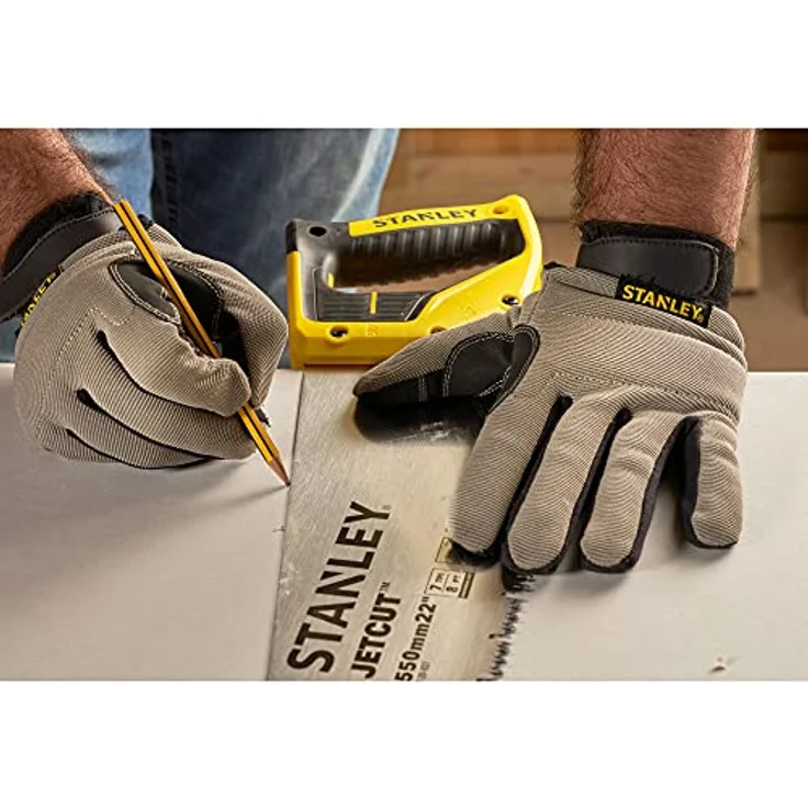 Stanley Jet Cut Gipskartonsäge (550 mm Länge, 7 Zähne-Inch, Bi-Material Griff, 45°-90° Anschlag, Hardpoint) 2-20-037 – Bild 6
