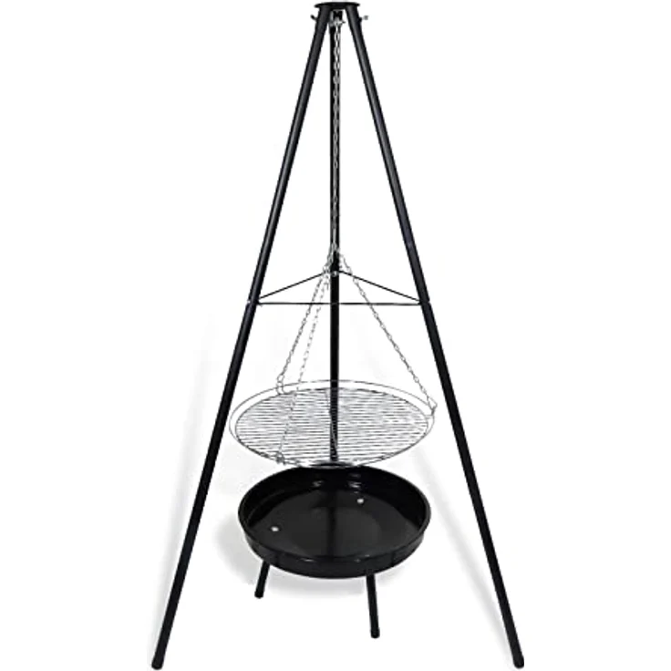 CCLIFE Schwenkgrill mit Grillrost drehbar Rutschfester Grill multifunktionaler tragbarer Grill – Bild 1
