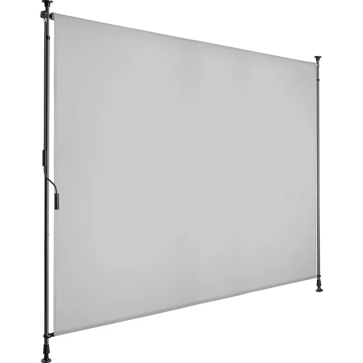 Tectake Klemmmarkise Taija, Schattenspender mit leichtgängiger Handkurbel, verschiedene Größen, UV-Schutz 50+