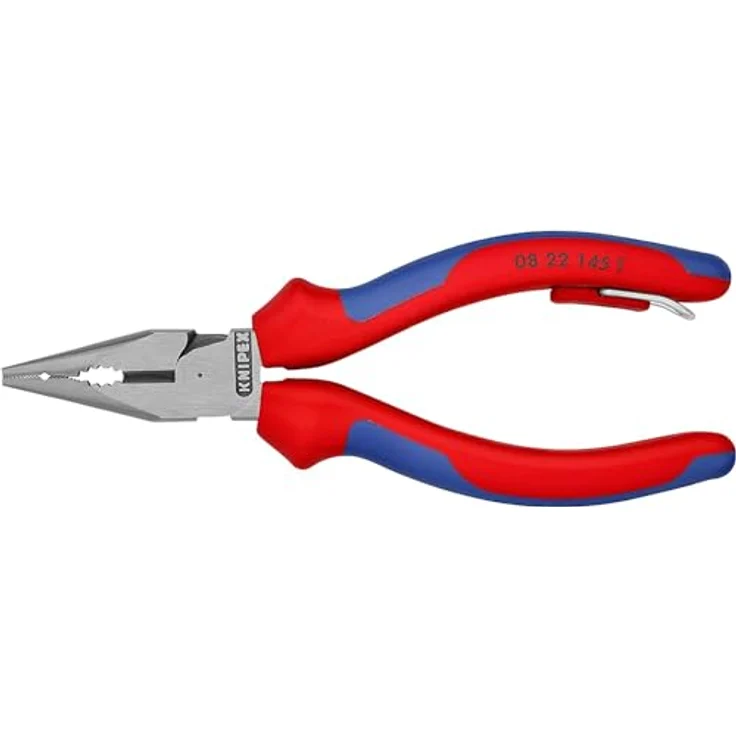 KNIPEX 08 22 145 T Spitz-Kombizange schwarz atramentiert mit Mehrkomponenten-Hüllen, mit integrierter Befestigungsöse zum Anbringen einer Absturzsicherung 145 mm – Bild 3