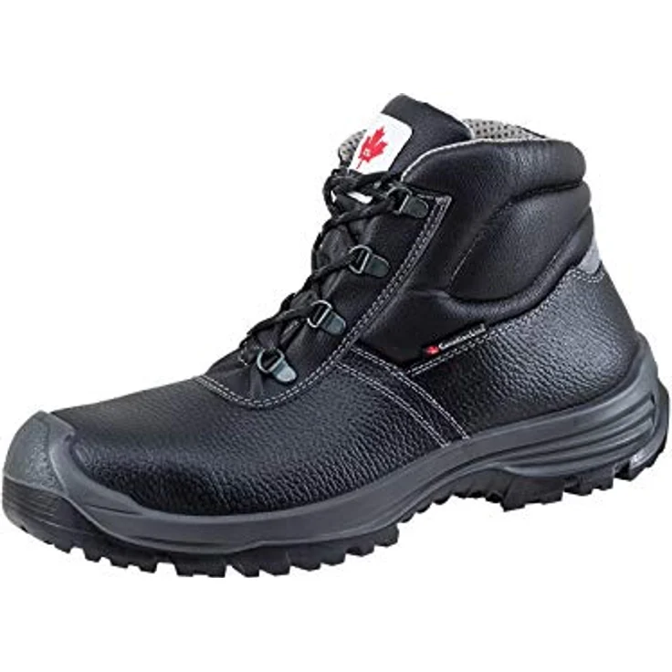 Canadian Line Alex Arbeitsschuh, Sicherheitsklasse EN ISO 20345:2011 S3 SRC, Kunststoffkappe und Stahlzwischensohle, Leder - schwarz – Bild 2