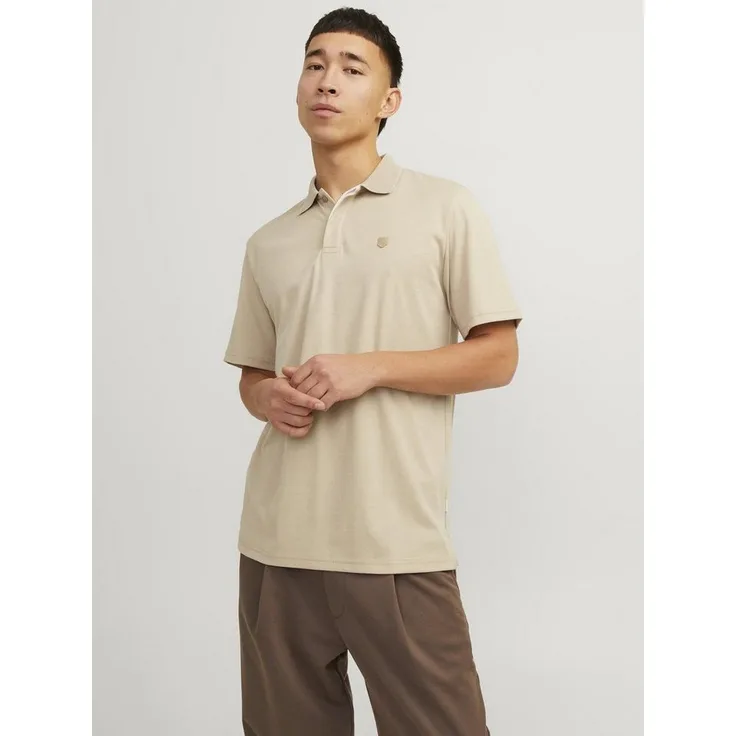 Jack & Jones Poloshirt JPRCCRODNEY SS POLO SN, atmungsaktiver Jerseystoff, basic geschnitten
