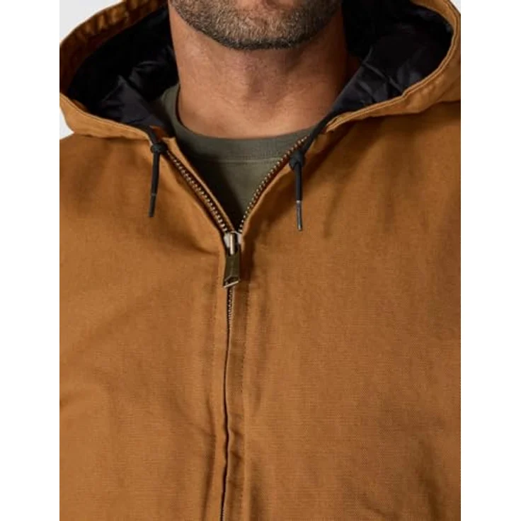 Carhartt Duck Active Jacke mit Kapuze 104050, 100% Baumwolle, Canvas, gewaschen, blau – Bild 6