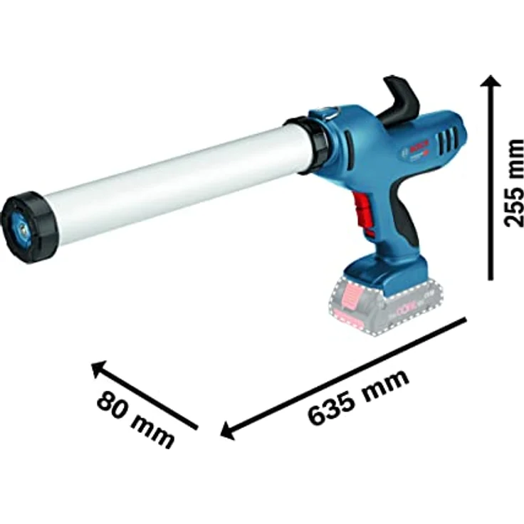 Bosch Professional 18V System Akku Kartuschenpresse GCG 18V-600 (max. Kartuschenkapazität 400ml, ohne Akkus und Ladegerät, im Karton) – Bild 3