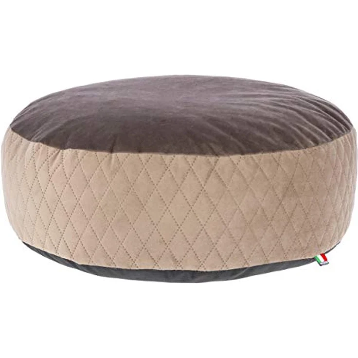 Maxi-Pet 80392 Liegekissen Pouf, durchmesser 60x18 cm, taupe/braun - Preisvergleich – Bild 1