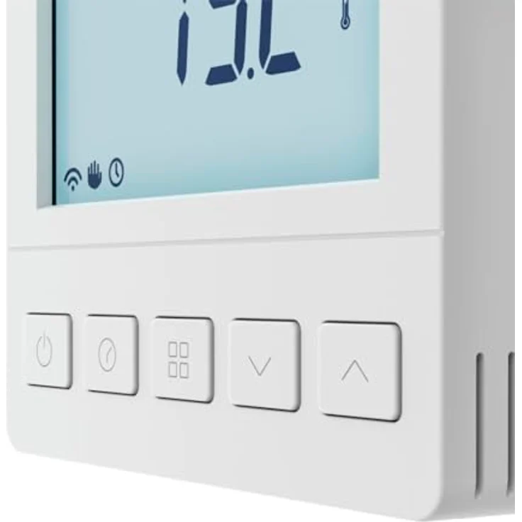 Hama Raumthermostat Fußbodenheizung, programmierbar, Smart Home Thermostat mit App-Steuerung für Android, iOS, Alexa, Google Assistant, Siri, Unterputz, weiß – Bild 3