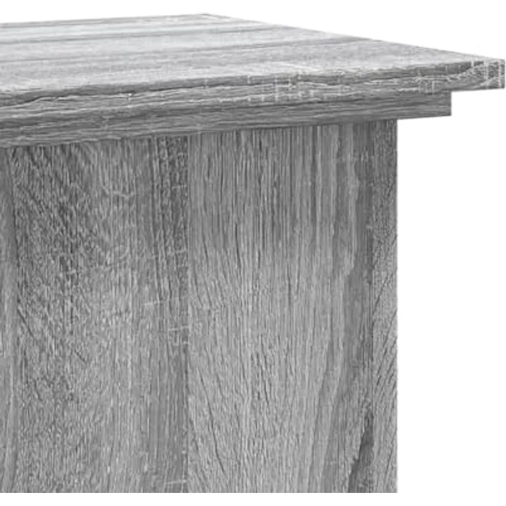 vidaXL Blumenständer Pflanzenständer Grau Sonoma 33x33x60 cm Holzwerkstoff (1 St) - Robustes und langlebiges Material, große stabile Oberfläche, hohle Konstruktion zur Stabilitätssteigerung – Bild 7