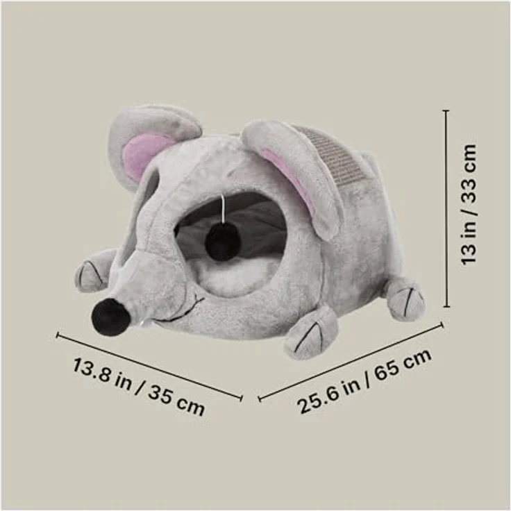Trixie Kuschelhöhle Lukas 35x33x65 cm grau – Bild 5