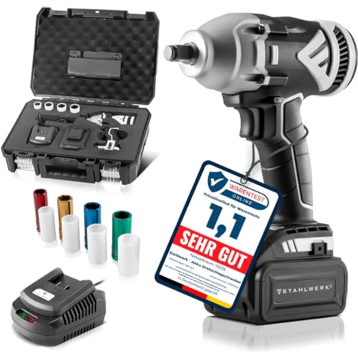 Stahlwerk Brushless Akku Drehschlagschrauber 20 V ADS-20 ST + Ladegerät – Bild 2