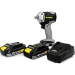 Rodcraft RC9067K2 Akku-Schlagschrauber Mini eBeast, Vierkant 1/2 Zoll, max. Lösemoment 500 Nm, nur 1,6 kg und 137 mm Länge, LED-Licht, blau, im Set mit 2x 2Ah Akku + Ladegerät + Stofftasche