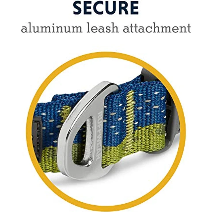 RUFFWEAR Crag Hundehalsband, Reflektierendes und Bequemes Halsband für den Täglichen Gebrauch, Grüne Hügel, 51–66 cm – Bild 5