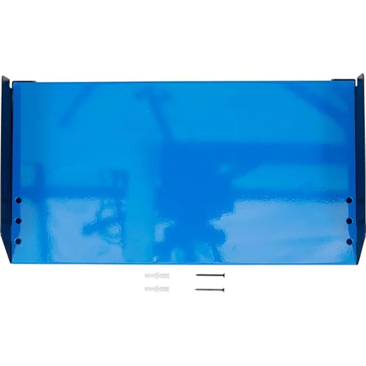 BGS Werkzeug-Wandregal für Akku-Werkzeuge, 2 Ablagen und 4 Werkzeughalter, platzsparende Wandmontage, 430 x 230 x 305 mm – Bild 5